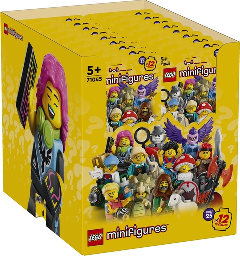 [71045-CC] LEGO Minifiguras | 25ª Edición: Caja de 36 Ud - 71045