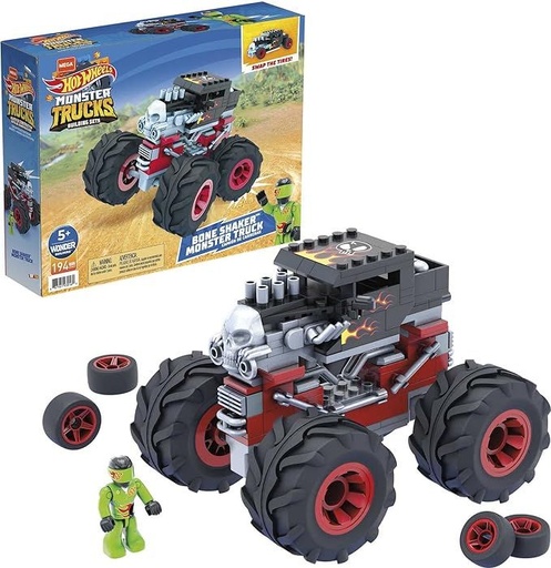 [GVM27] MEGA Construx Hot Wheels | Bone Shaker Monster Truck (Mattel GVM27)