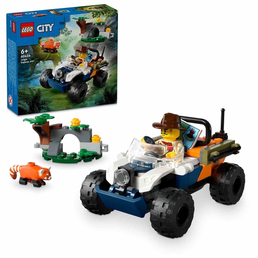 [60424] LEGO CITY |Exploradores de la Jungla: Todoterreno y Misión del Panda Rojo  - 60424