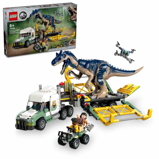 [76966] LEGO Jurassic World | Misiones Dinosaurio: Camión de Transporte del Allosaurus - 76966