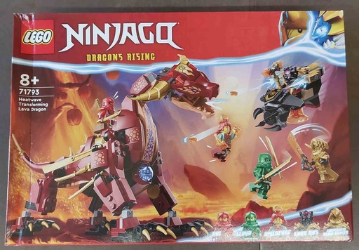 [71793-CD] LEGO Ninjago Dragón de Lava Transformable de Heatwave  CAJA DAÑADA  71793-CD