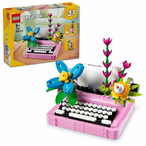 [31169] LEGO CREATOR 3en1 | Máquina de Escribir con Flores  - 31169