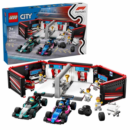 [60444] LEGO CITY | Garaje de F1® con Coches Mercedes-AMG y Alpine - 60444