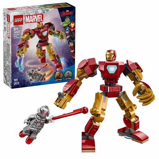 [76307] LEGO MARVEL | Armadura Robótica de Iron Man vs. Ultrón - 76307