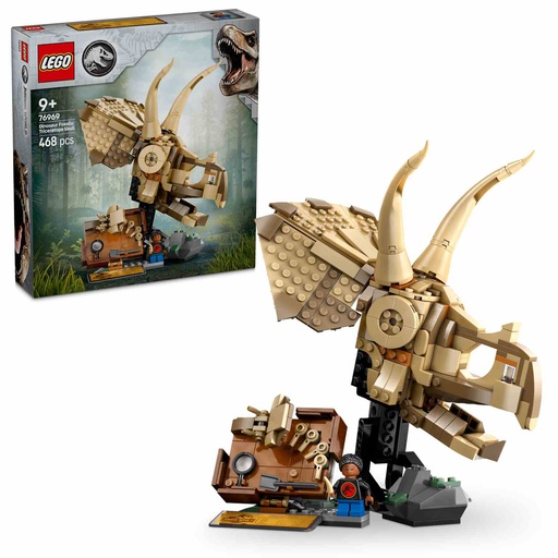 [76969] LEGO Jurassic World | Fósiles de Dinosaurio: Cráneo de Triceratops - 76969
