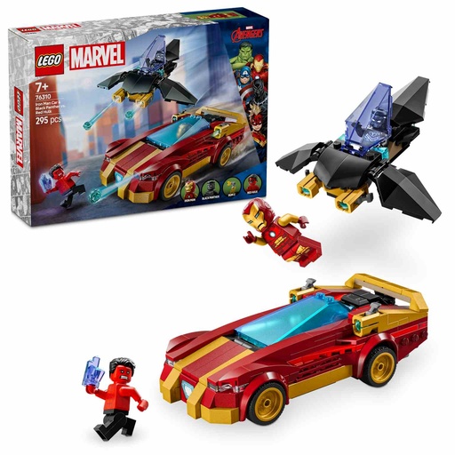 [76310] LEGO MARVEL | Deportivo de Iron Man y Black Panther vs. Hulk Rojo - 76310