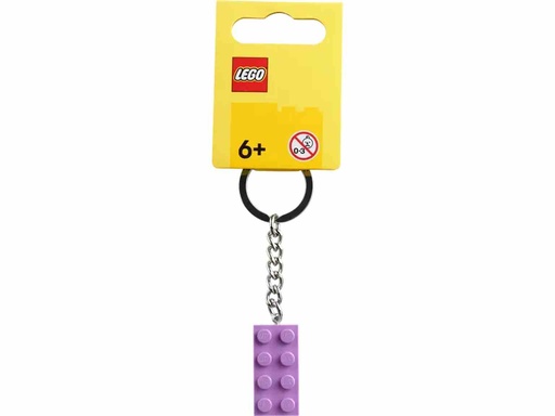 [854304] LEGO | Llavero con Ladrillo 2x4 Lavanda Medio - 854304