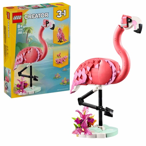 [31170] LEGO CREATOR 3en1 | Fauna Salvaje: Flamenco Rosa  - 31170