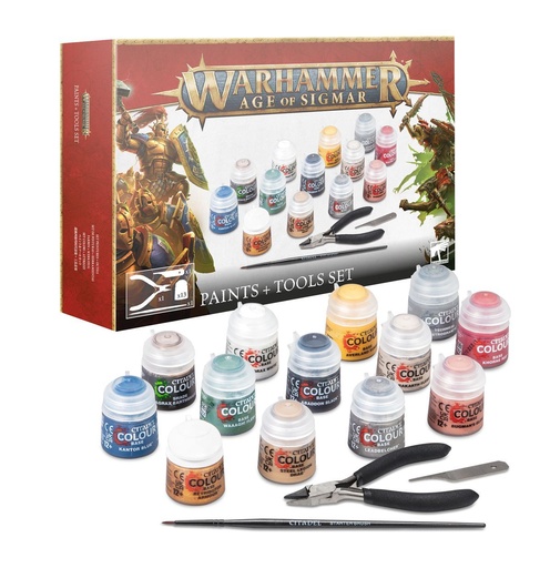 [80-17] Warhammer Age of Sigmar: Pinturas + set de herramientas 80-17