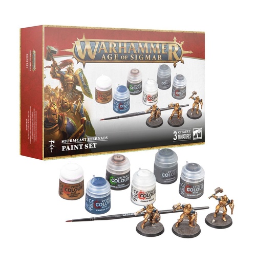 [60-10] WARHAMMER Age Of Sigmar | Set de pintura Forjados en la Tormenta 60-10