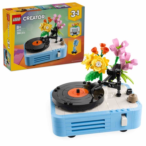 [31172] LEGO CREATOR 3en1 | Tocadiscos con Flores  - 31172