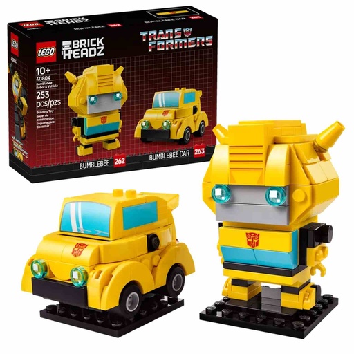[40804] LEGO BRICK HEADZ | Bumblebee: Robot y Vehículo - 40804
