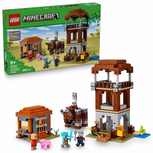 [21278] LEGO MINECRAFT | El Puesto de Avanzada de los Saqueadores y el Devastador - 21278