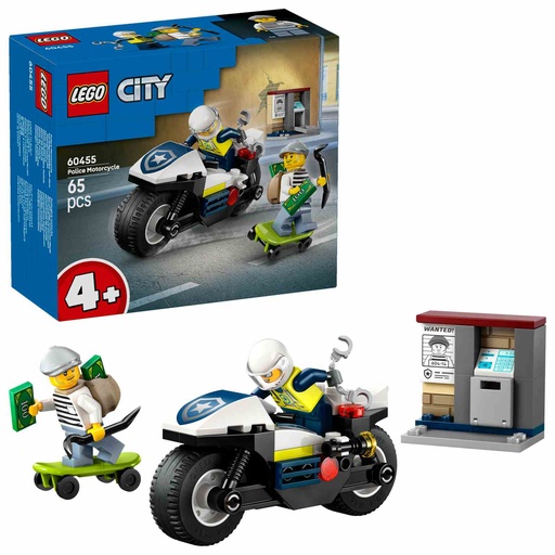 [60455] LEGO CITY | Persecución en Moto de Policía - 60455