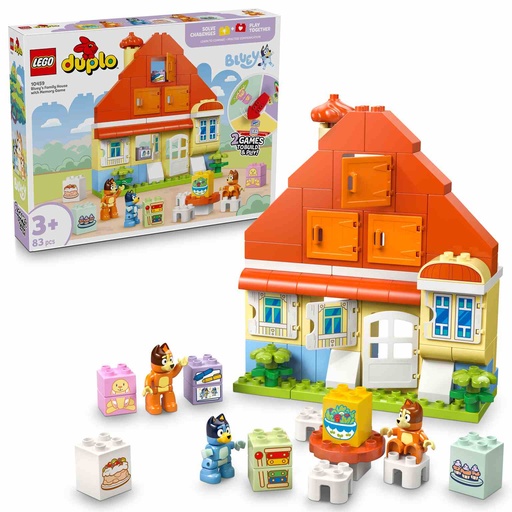 [10459] LEGO DUPLO | Casa Familiar de Bluey con Juego de Memoria - 10459