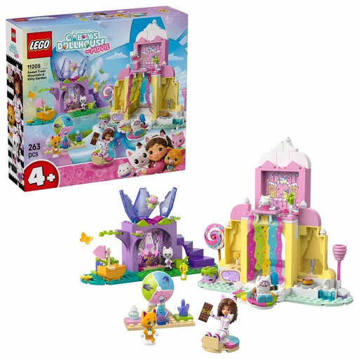 [11205] LEGO Gabby's Dollhouse | Montaña de Dulces y Jardín de Gatitos  - 11205
