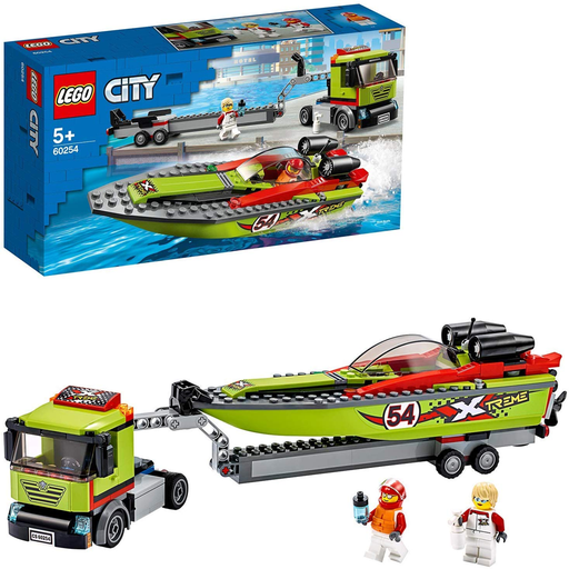 [60254] Lego City Transporte de la Lancha de Carreras 60254